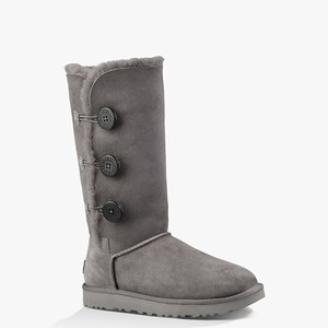 Ugg Bailey Button Triplet II Klassiska Stövlar Dam Grå (317208RQK)